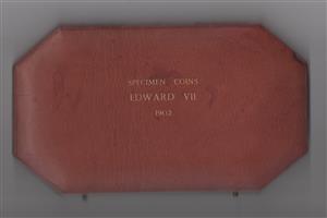 1902 Edward V11 Long Proof set incl 1d,1/2d,farthing - Case only image 1